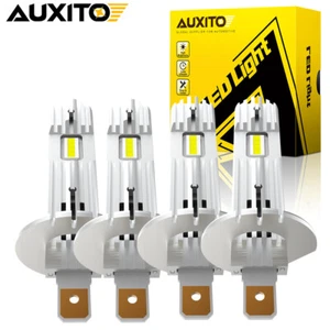 4x AUXITO H1 LED Headlight Bulbs Conversion Kit High Low Beam 6500K Super White - Imagen 1 de 20