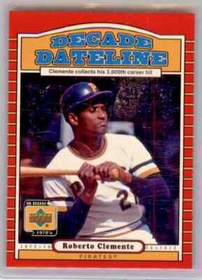 2001 Upper Deck **DECADE DATELINE 1970's Roberto Clemente  **Card No. 117 - Image 1 of 2