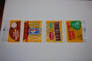 1990-91 Fleer Basketball Rack Pack - versiegelt - Moses Malone Patrick Ewing Back - Bild 1 von 2