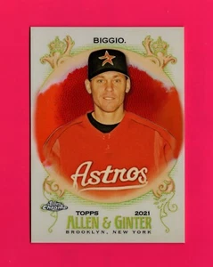 2021 Topps Allen & Ginter Chrome Orange Refractor #97 Craig Biggio HOF 05/25 - Picture 1 of 2