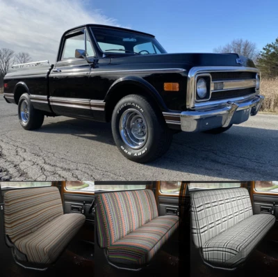 Cubierta de asiento de banco para silla de montar delantera de coche para camioneta Toyota 1966 1969-1995 Foto 1 de 4