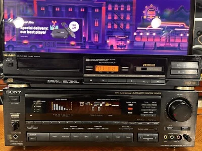 SHARP DX-R770 Compact Disc Single CD Player 1988 Made In JAPAN - Image 1 of 4