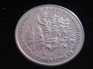 MDS RUANDA RWANDA 200 FRANCS 1972 FAO "UNABHÄNGIGKEIT", SILBER #7 - Picture 1 of 2