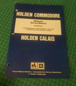 Holden GMH Genuine Service Manual - Vol 2 Suspension Diff HSV Calais V8 VN VG VQ - Picture 1 of 3