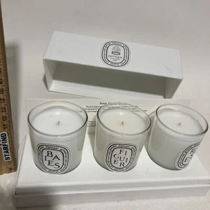 Diptyque Votive Candle Trio Baies Roses Figuier 2.4oz / 70g Each BOX SET ⭐️SEE - Picture 1 of 7