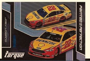 JOEY LOGANO 2016 PANINI TORQUE NASCAR RACING PAINTED TO PERFECTION