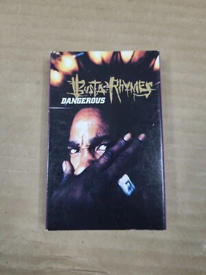 BUSTA RHYMES - SINGLE - DANGEROUS  CASSETTE TAPE - ELEKTRA  1997 Vtg 90s Hip hop - Image 1 of 3