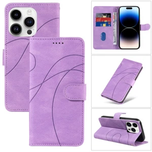 For iPhone 16 Pro Max 15 14 13 12 11 6s Arc Line Leather Flip Wallet Case Cover - Picture 1 of 62