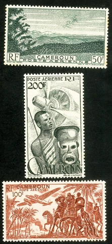 Cameroun Stamps # C26-8 MH VF Cover