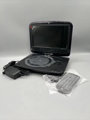 GPX 9" Portable Travel DVD Player RED 800x480 LCD Screen Tilt & Swivel Headphone - Image 1 of 4