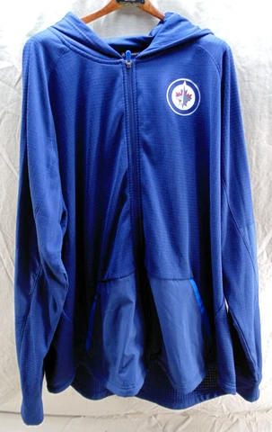 Nwot Winnipeg Jets Canada Hockey Fanatics Auth Pro Full Zip 3XL Jacket Hoodie Cover