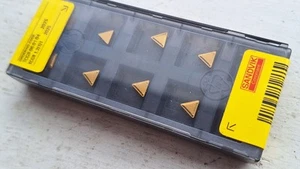 10 Sandvik carbide inserts TCGR 06 01 04 2025 ( TCGR 060104 TCGR060104 tcmr ) - Picture 1 of 2