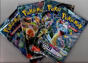 Pokémon Karmesin & Purpur Stellarkrone - 1 Booster Pack - Ungeöffnet - Neu & OVP - Bild 1 von 5