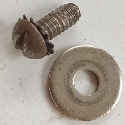 Leedy 1/2 " 10-24 Vis pour Beavertail Patte + Étoile + Nickel-Steel Rondelle♥40s - Image 1 of 2