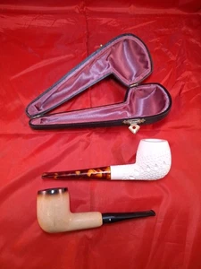 High Quality Handmade Block Meerschaum Pipe Bundle D - Picture 1 of 12
