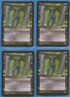 MTG: Stronghold: Crystalline Sliver: PLAYSET of 4 - Image 1 of 2