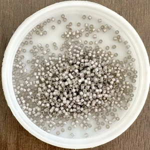 11/0 MIYUKI Seed Beads, Delica, S/L Light Taupe Alabaster (DB0630)(DB630), 5g - Picture 1 of 1