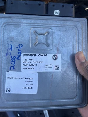 BMW 330i DME 2006 módulo de control del motor ECU OEM funciona para todos los 330i E90 Foto 1 de 2