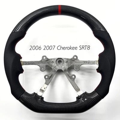 2006 2007 Jeep Grand Cherokee SRT -  Real Carbon Fiber Steering Wheel -SRT8 - Image 1 of 4