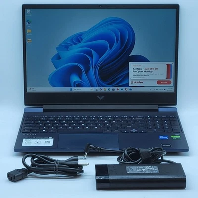 HP Victus 15-FA0033DX 15.6" i5-12450H 2.0GHz 8GB RAM 512GB SSD GeForce RTX 3050 - Image 1 of 4