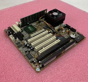 Azza PT-5SMT Motherboard AMD K6-2 450MHz 32MB RAM No Shield - Picture 1 of 8