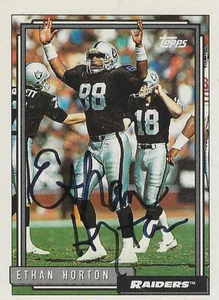Ethan Horton  Oakland Raiders/ North Carolina  Personally Autographed Card - Picture 1 of 1