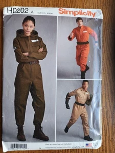 Simplicity H0202 adult jumpsuit costume cosplay sizes XS - XL Ghostbuster - Picture 1 of 1
