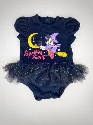 Disney Baby Disney Store Minnie Mouse Halloween Glitter Tutu Bodysuit Sz 12-18M - Image 1 of 4
