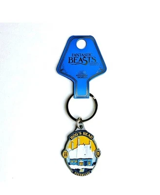 Harry Potter Keychain Fantastic Beasts Wizarding World Hog's Head Hogsmeade NEW! - Image 1 of 4