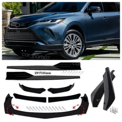 For 21-24 Toyota Venza Front Bumper Lip Splitter Side Skirts Rear Lip Kits US Foto 1 de 4