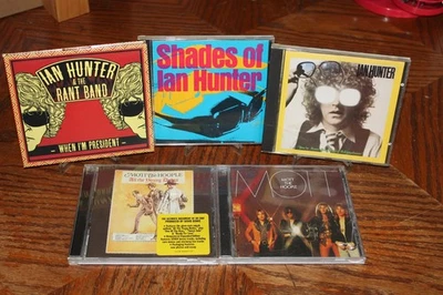 Ian Hunter/Mott the Hoople CD lot of 5 Classic Hard Rock Metal Glam Bowie Bad Co - Imagem 1 de 2