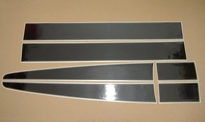 Rayas negras brillantes/gris grafito para Ferrari 430 Scuderia gráficos carreras f430 Foto 1 de 4