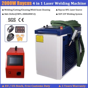 【IN EU】 Raycus 2000W Handheld 4in1 Fiber Laser Welding/Cleaning/Cutting/Machine - Picture 1 of 16