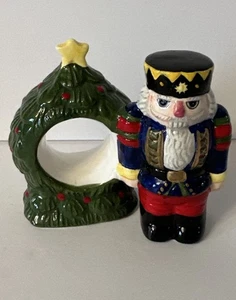 Vtg BLOCK Nutcracker Napkin Ring BLUE Replacement Whimsy Entertainment Retired - Picture 1 of 5