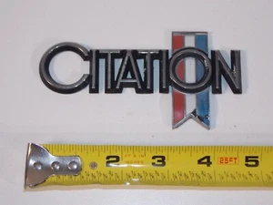 Vtg 1980 81 82 83 84 85 Chevrolet Citation Car Vehicle Emblem Badge - Picture 1 of 4