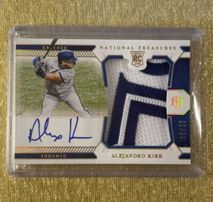 2021 National Treasures Alejandro Kirk Rookie Jumbo Patch On Card Autograph /25 - Picture 1 of 2