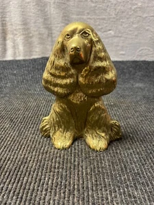 Vintage Messing Cocker Spaniel Dream Boy VA Metal Crafters 1949 - Bild 1 von 6