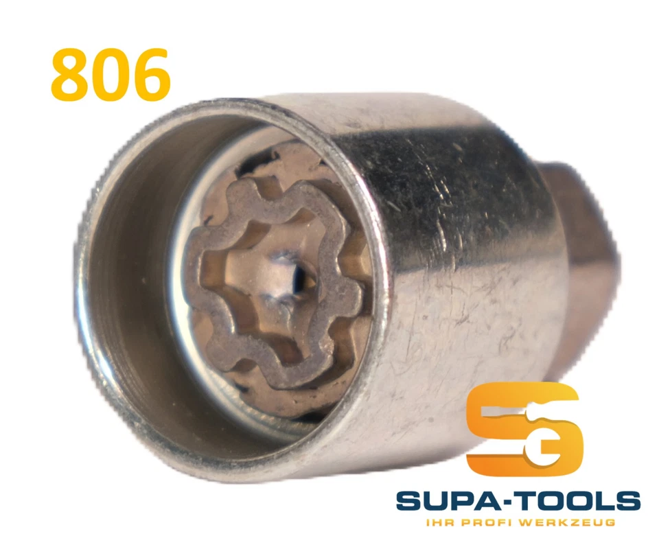 Original Audi 806 Code F Felgenschloss OEM Schlüssel Wheel Lock Key Radsicherung - Bild 1 von 4