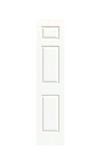 18 x 80" 3-Panel White Textured Beveled Door NEW - Picture 1 of 2