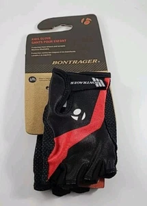 Bontrager Youth Cycling Gloves (Fingerless) Size: L/XL (7-10) Black & Red - Picture 1 of 2