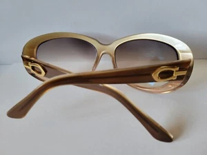 AUTH. CARTIER OVERSIZED HAND MADE LIGHT BROWN PLASTIC FRAME ONLY FOR SUNGLASSES - Picture 1 of 17