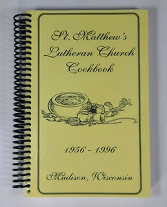 St Matthew's Lutheran Church Cookbook Madison WI 1996 Recipe Book - Picture 1 of 9