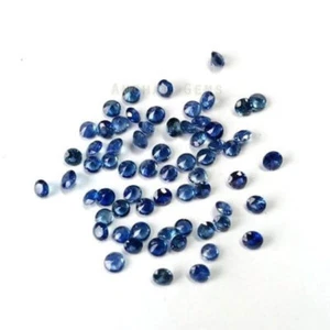 1.5MM -4.5MM AAA GRADE NATURAL BLUE SAPPHIRE ROUND CUT FACETED LOOSE GEMSTONE - Picture 1 of 3