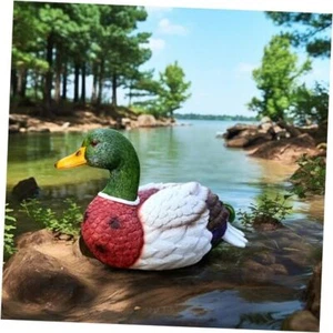 Garden Statue: Decorations for Home Small Duckling Figurine Mallard Duck Decor - Picture 1 of 7