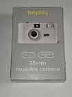 Heyday 35MM Reusable Camera with Built-in Flash White NEW Damaged Box 
