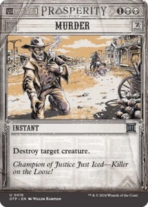 MTG (x4) Murder (x4) Playset (OTJ: Breaking News U#016) quasi nuovo/lp - Foto 1 di 1