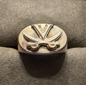 NEW Sterling Silver Virginia Cavaliers Men’s Signet Ring - Picture 1 of 7
