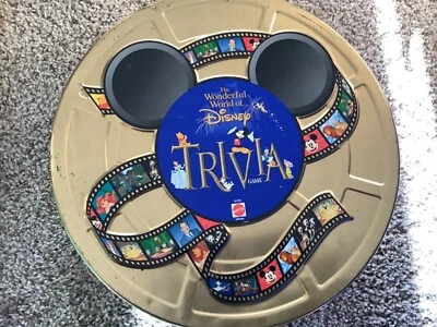 1999 The Wonderful World of Disney Trivia Game By Mattel Complete Tin Box EUC - Image 1 of 4