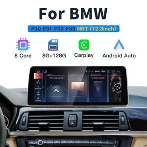 12.3" Android CarPlay Car Stereo GPS Unit For BMW 3 Series F30 F31 NBT 2013-2016 - Picture 1 of 12