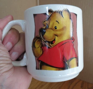Disney Winnie The Pooh Coffee Cup Pink Inside 12 oz Thailand - Picture 1 of 7
